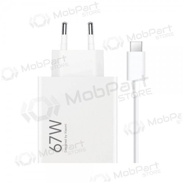 Telefono caricabatterie Xiaomi HyperCharge Combo BHR9465EU 67 W USB-A USB-C bianco