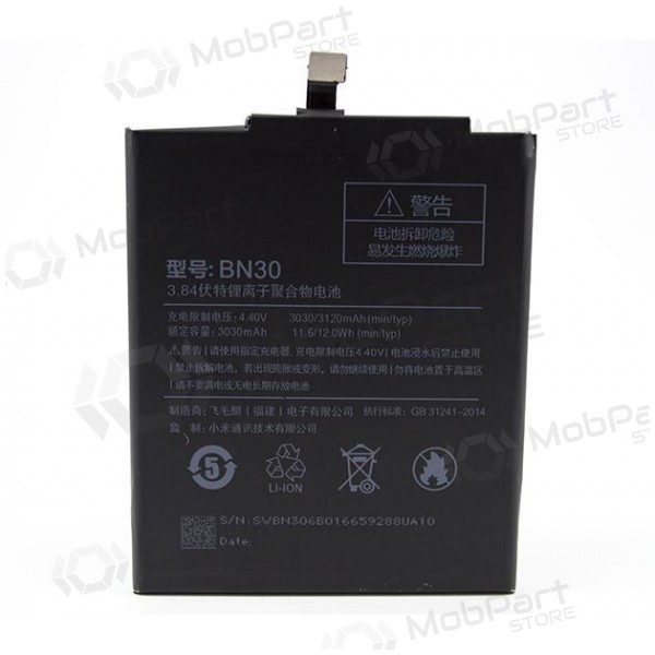 Xiaomi Redmi 4A batteria, akumuliatorius (BN30) Xiaomi Redmi 4A batteria, akumuliatorius (BN30)