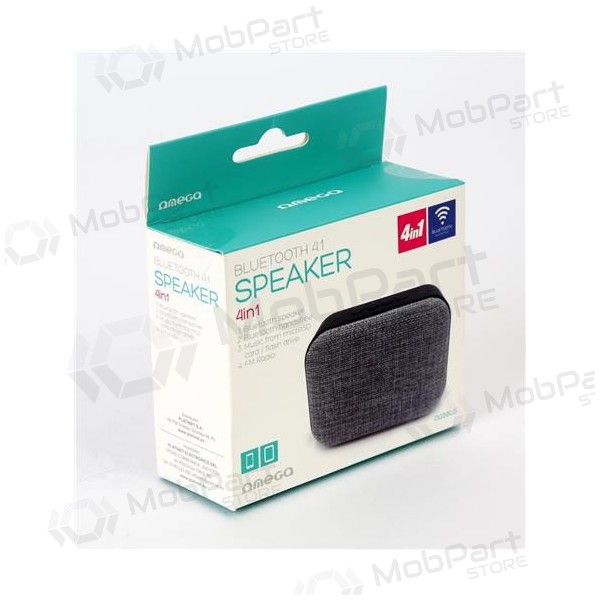 Altoparlante portatile Bluetooth OMEGA OG58 (MicroSD, vivavoce, AUX, FM) (nero)