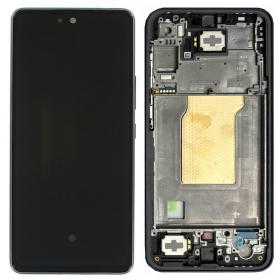 Samsung Galaxy A35 5G schermo / display (nero) (con una cornice) (originale)