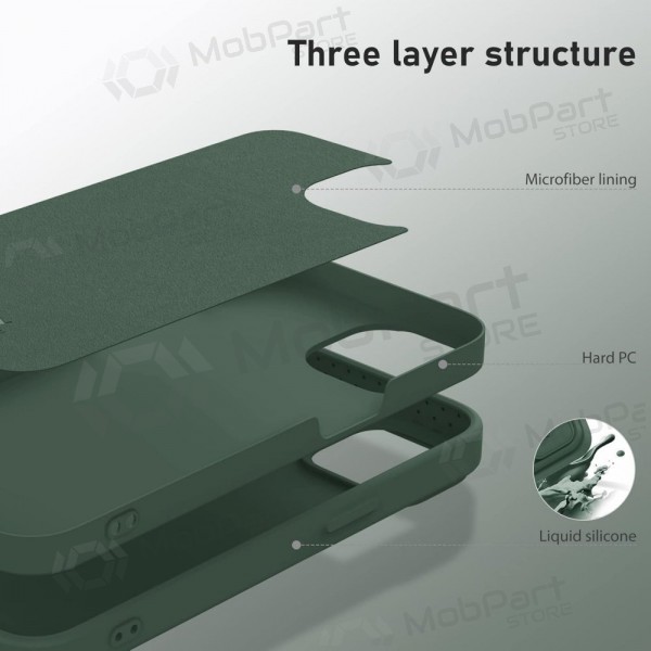 Apple iPhone 15 Pro custodia „Nillkin Silicone“ (verde scuro)