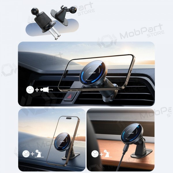 Automobilinis laikiklis-caricatore Joyroom JR-ZS502 MagSafe 15W (air vent/dashboard) nero