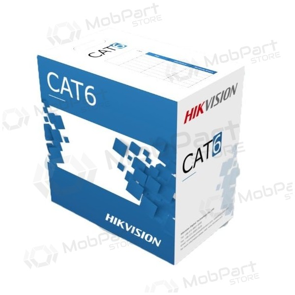 Cavo di rete Hik-vision UTP 6E (conduttore 0.53mm, bobina 305m, per interni) DS-1LN6-UE-W