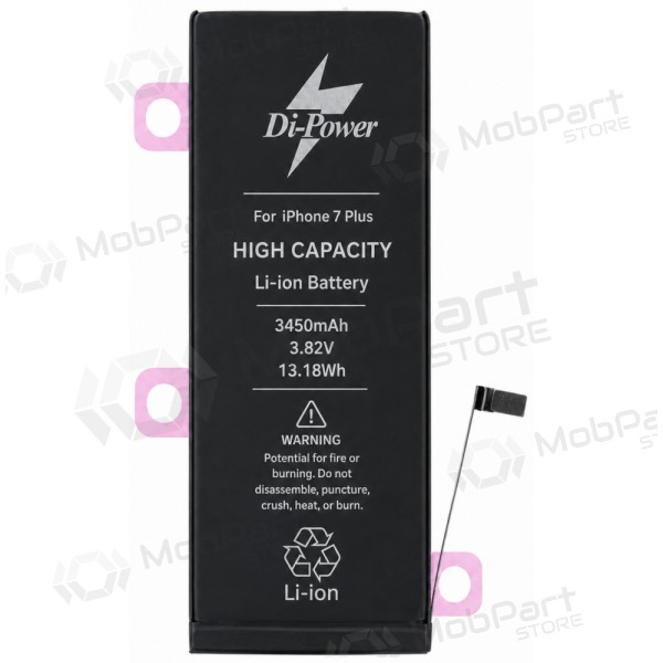 Batteria Apple iPhone 7 Plus, accumulatore Di-Power 3450 mAh (capacità aumentata)