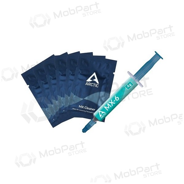 Pasta termica ARCTIC MX-6, 4g  su 6pz. MX šluostėm
