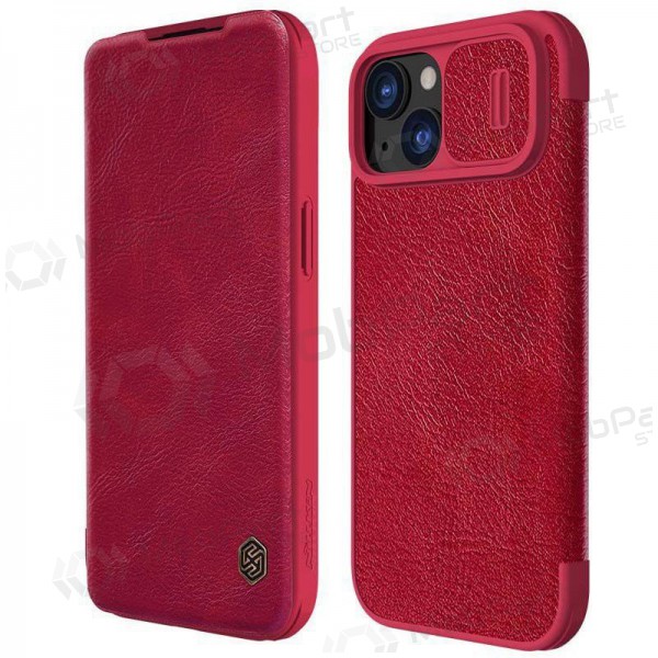 Custodia per Apple iPhone 14 - Nillkin Leather (rossa)