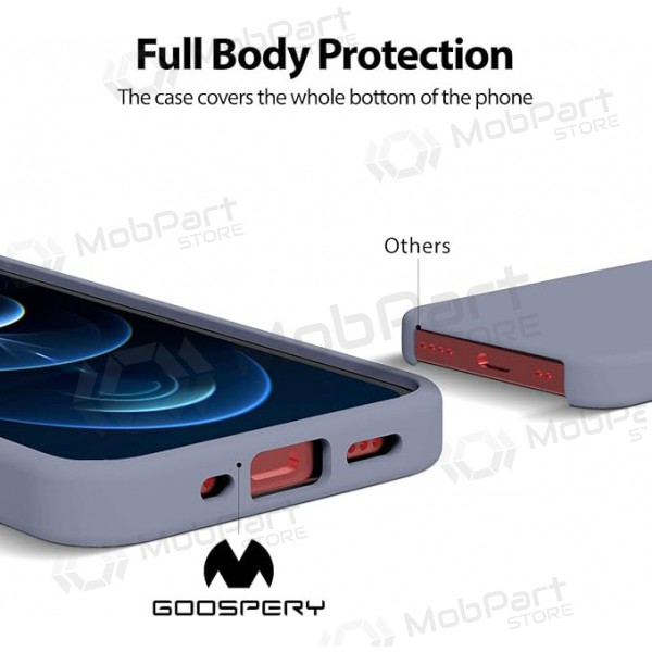 Custodia per Apple iPhone 11 Pro Max Mercury - Silicone Case - (grigio lavanda)