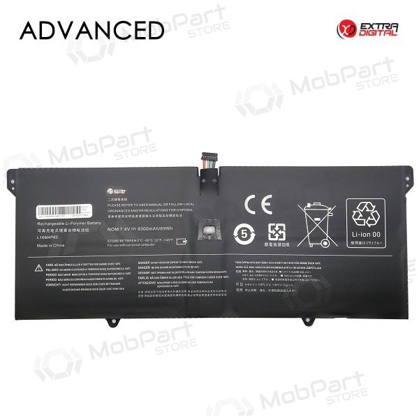 Lenovo L16M4P60, 9300mAh batteria del computer portatile, Advanced