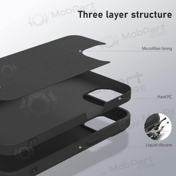 Custodia per Apple iPhone 14 - Nillkin Silicone (nero)