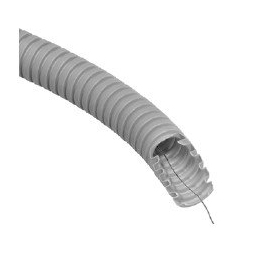 Gofruotas vamzdis grigio D16 su viela Glob-El GL101W320 (be halogenų, 320N/5 cm, 50 m)