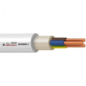 Cavo di energia Lietkabelis NHXMH-J 3x2.5 mm² in rame XLPE CPR Cca 300/500 V monolitico.