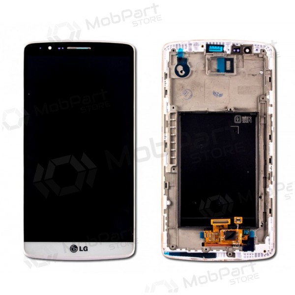 LG D855 Optimus G3 schermo / display (con una cornice) (bianca)