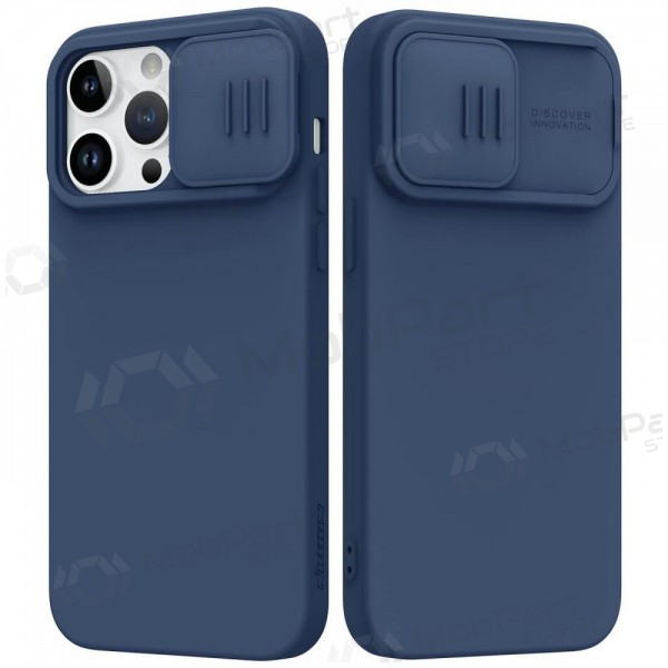 Custodia per Apple iPhone 14 - Nillkin Silicone (blu scuro)
