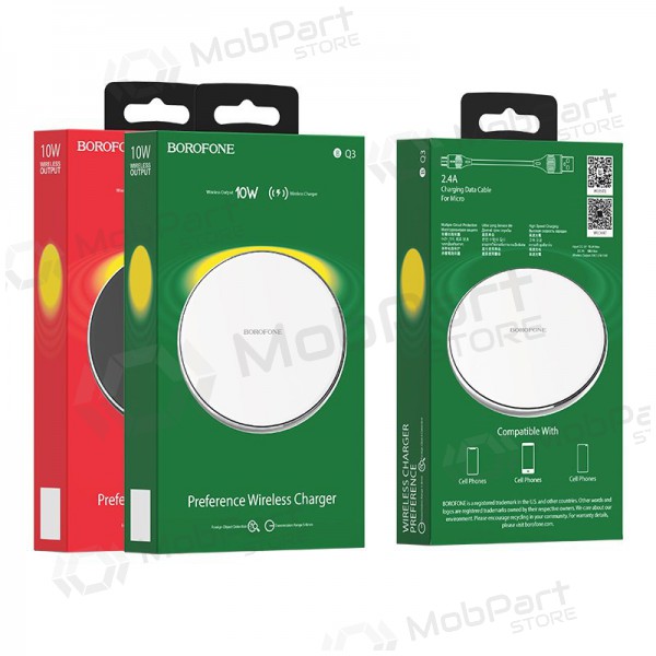 Caricatore senza fili Borofone BQ3 (10W) (nero)