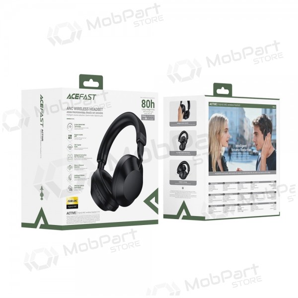 Cuffie wireless con microfono Acefast H14 Bluetooth USB-C nere