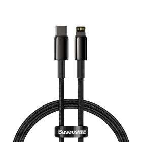 Cavo Lightning Baseus Tungsten CATLWJ-01 USB-C a Lightning 1 m PD 20 W nero