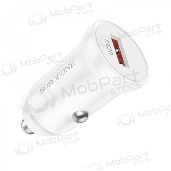 Caricatore automobilinis Borofone BZ18 Quick Charge 3.0 18W (bianca)