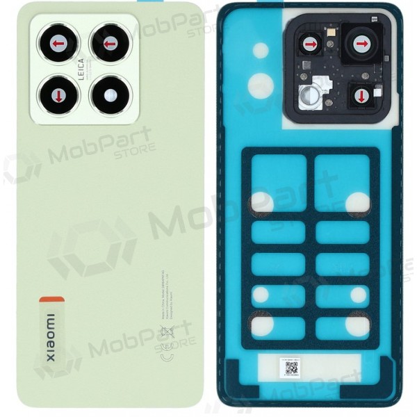 Cover posteriore per Xiaomi 14T 5G (giallo-verde) (originale)