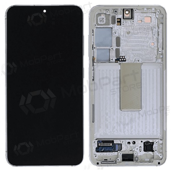 Samsung Galaxy S23 schermo / display (kreminė) (con una cornice) (originale) Samsung Galaxy S23 schermo / display (kreminė) (con una cornice) (originale)