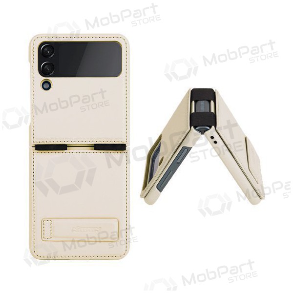 Custodia Samsung Galaxy Z Flip4 - Nillkin Leather (oro)