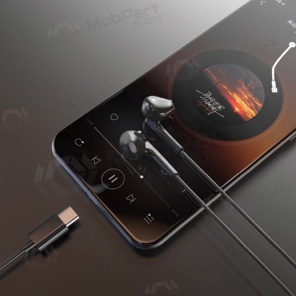 Cuffie USB-C Dudao X3C nere