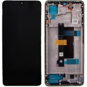 Xiaomi Redmi Note 13 Pro 5G schermo / display (verde chiaro) (con una cornice) (originale)