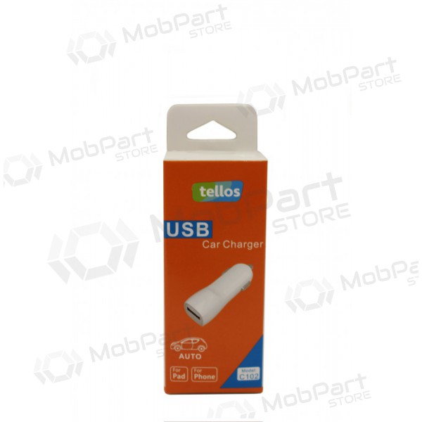 Caricatore automobilinis Tellos C102 USB (1A) (bianca)