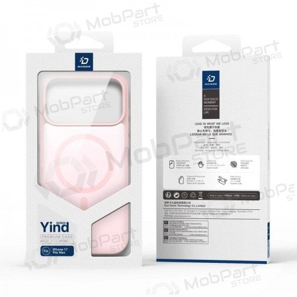 Custodia per Apple iPhone 17 Pro Max, 18 Pro Max - Dux Ducis Yind (rosa)