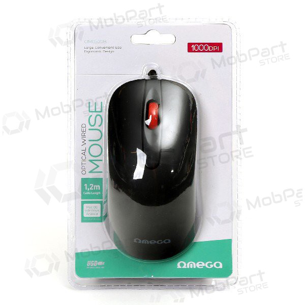 Mouse OMEGA OM-520 cablato (nero)