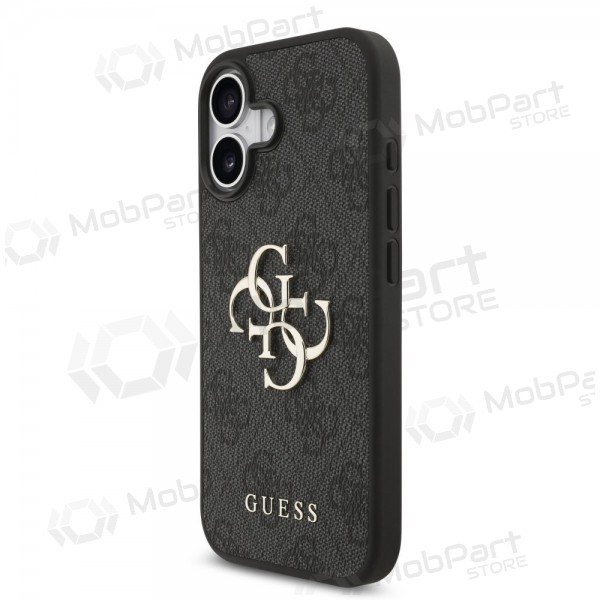 Custodia per Apple iPhone 17 - Guess PU 4G Metal Logo (grigio)