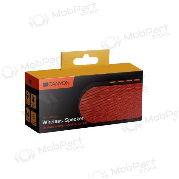 Altoparlante portatile Bluetooth CANYON CNE-CBTSP3BO (MicroSD, AUX, BT V4.2, 300 mAh)