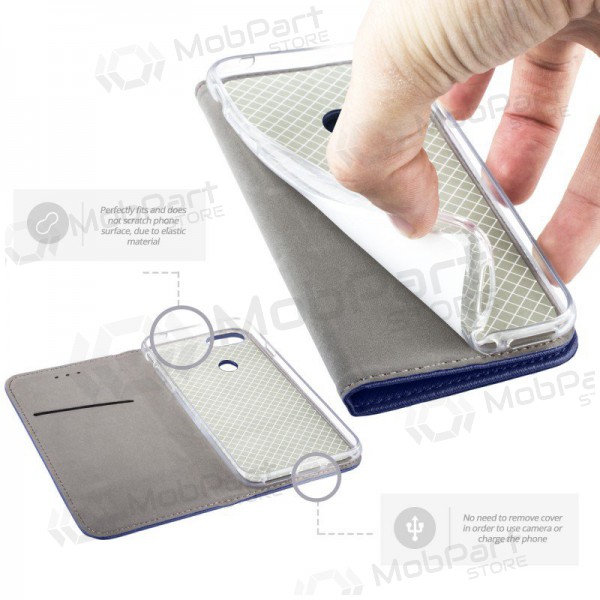 Custodia per LG K40S - Smart Magnet (blu scuro)