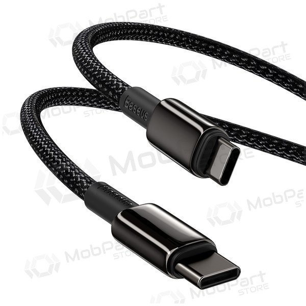 Cavo USB Baseus Tungsten Gold Fast Data Type-C - Type-C 100W 1.0m (nero) CATWJ-01