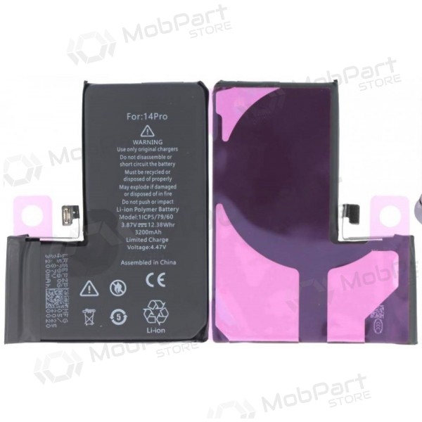 Apple iPhone 14 Pro batteria, akumuliatorius (Self-Diagnosable) (Premium)
