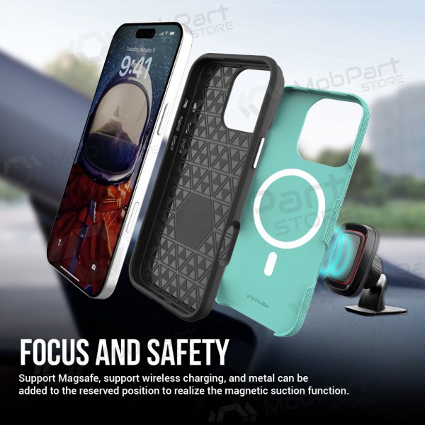 Apple iPhone 15 custodia „Perfectionists“ (verde)