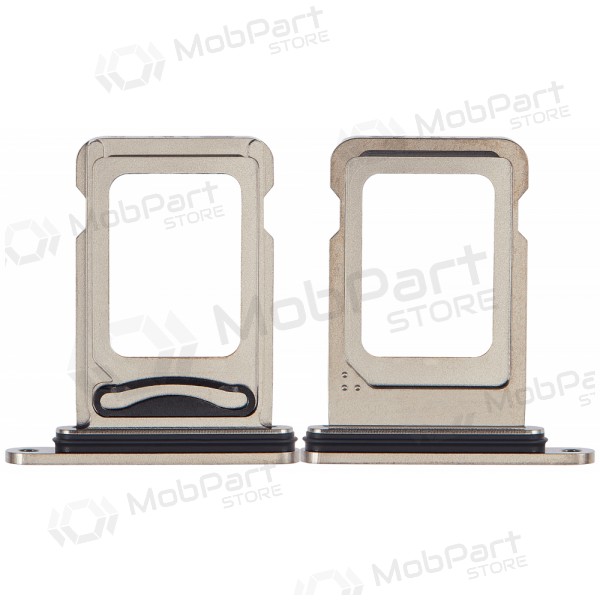 Vassoio Dual SIM per Apple iPhone 15 Pro, 15 Pro Max (Titanio Naturale)