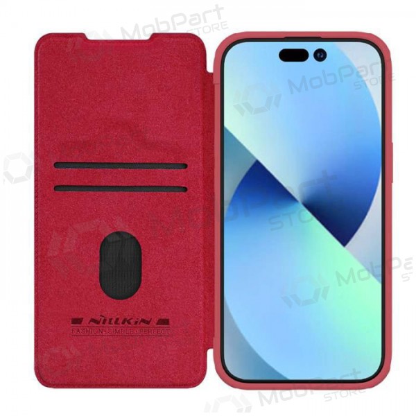 Custodia per Apple iPhone 14 - Nillkin Leather (rossa)