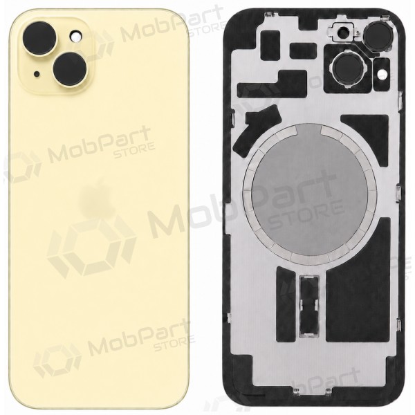 Cover posteriore per Apple iPhone 15 (giallo) (Premium)