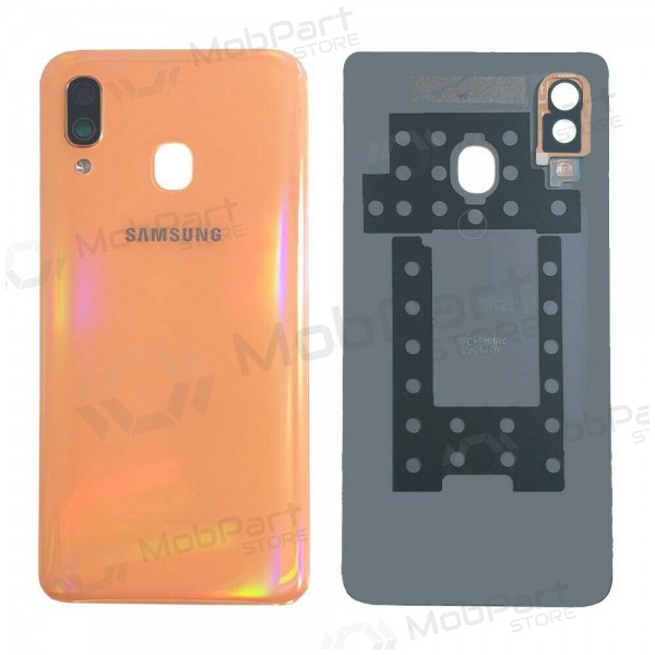 Samsung A405 Galaxy A40 2019 coperchio batteria posteriore  (Coral Orange) (usato grade B, originale)