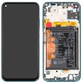 Huawei P40 Lite schermo / display (Crush Green) (con una cornice e batteria) (service pack) (originale)