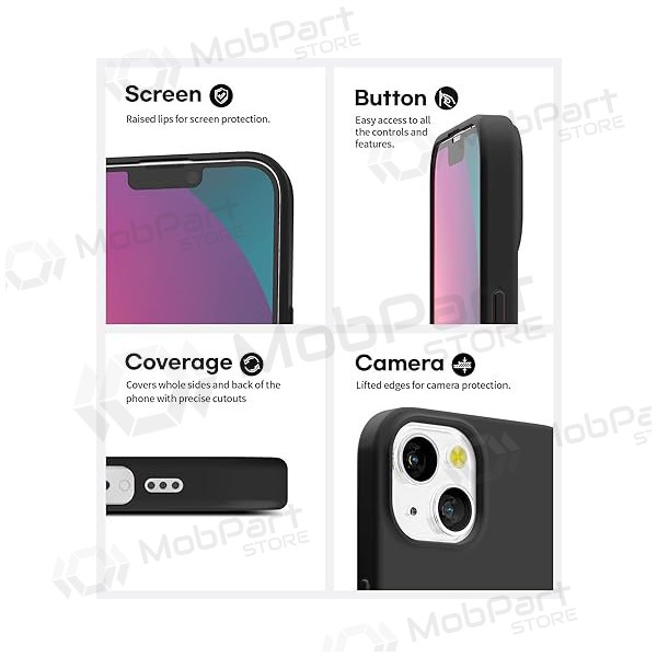 Custodia per Apple iPhone 14 - Mercury Soft Feeling (nera)