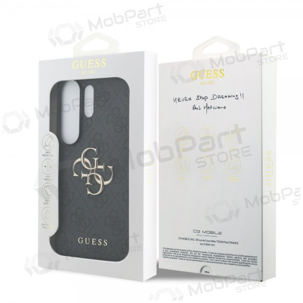 Custodia per Samsung Galaxy S26 Ultra - Guess PU 4G Metal Logo (grigio)