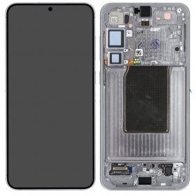 Schermo Samsung Galaxy S25+ (argento) (con cornice) (assembled service pack)