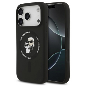Custodia per Apple iPhone 17 Pro - Karl Lagerfeld Liquid Silicone Karl and Choupette MagSafe