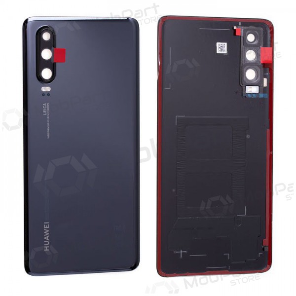 Huawei P30 coperchio batteria posteriore (nero) (usato grade B, originale)