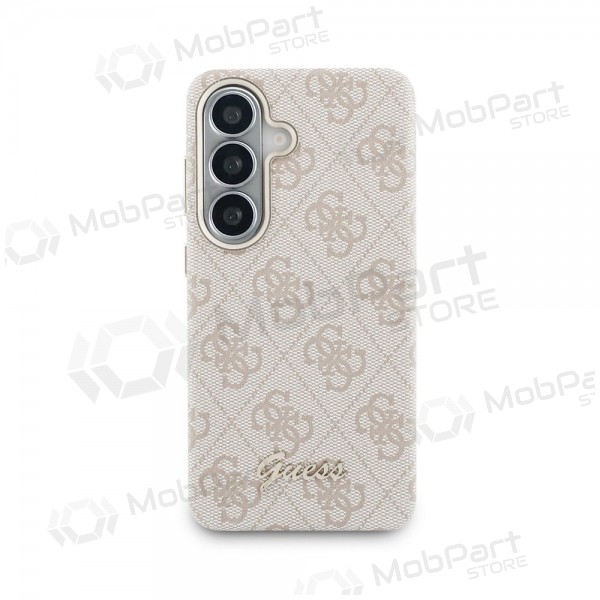 Custodia Samsung Galaxy S26 - Guess PU 4G Script Metal Logo Magnetic (rosa)