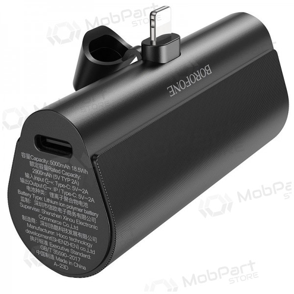 Batteria esterna Power Bank Borofone BJ35 Lightning 5000mAh nero