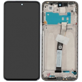 Xiaomi Redmi Note 9 Pro, Note 9S schermo / display (bianca) (con una cornice) (Premium)