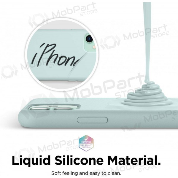 Custodia per Apple iPhone 14 Plus - Liquid Silicone (menta)