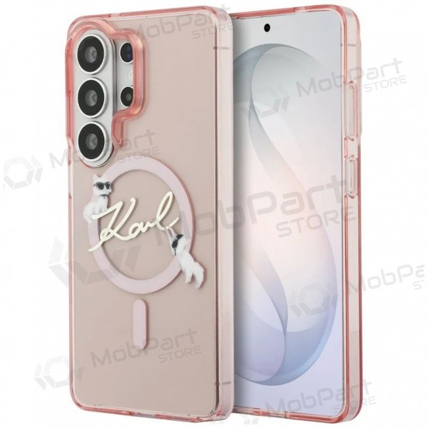 Custodia Samsung Galaxy S26 Ultra - Karl Lagerfeld IML Choupette Karl Script Logo Magnetic (rosa)